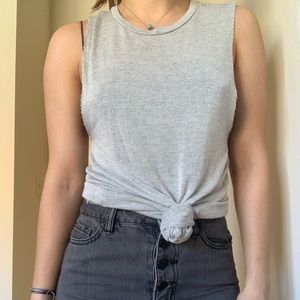 Urban Outfitters Grey Muscle Tee